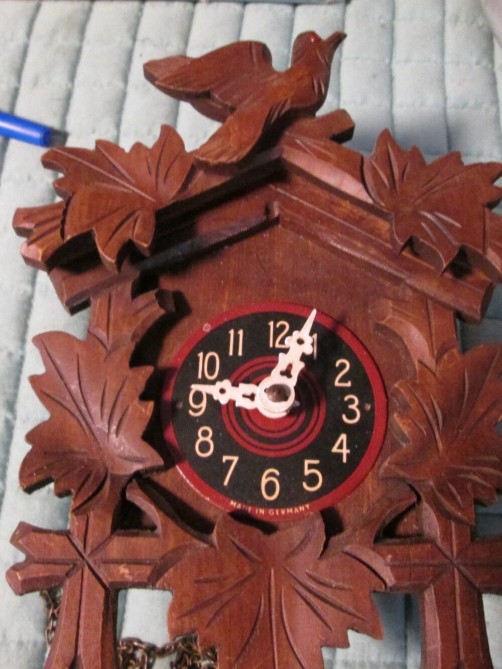 Black Forest vtg small Cuckoo clock as is - Picture 2 of 5